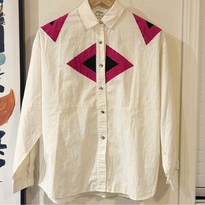 ✦ Vintage Roper ✦ Long Sleeve Button Down Western Shirt ✦ Size 9/10 ✦